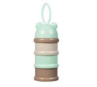 Boîte De Rangement Des Aliments Pour Bébés, Stockage En Forme D'Ours, Style Dessin Animé, Avec 3 / 4 Couches, Transportable, Pour Essentiels, Céréales, Poudre De Lait, Snack Pour Nourrissons Et Je
