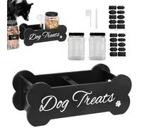 Boîte de rangement des aliments pour chiens - Ensemble de contenants alimentaires pour chiens | Boîte de rangement de biscuits à collation de compagnie de ménage, pots de friandises chiens hermétique