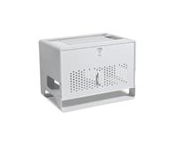 Boîte de rangement détachable pour routeur WiFi sans fil - Organisateur de table pour décodeurs et câbles TV, Gris, Taglia Unica