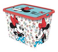 Boîte de rangement - Disney - Minnie Mouse - 28x38x27 cm - Blanc et Rouge - 23 litres