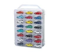 Boîte de rangement double face - 36 x 26 x 8 cm - Organiseur transparent - Boîtier en plastique PP durable - Boîte transparente avec plusieurs compartiments et poignée pour 46 sections - Fournitures