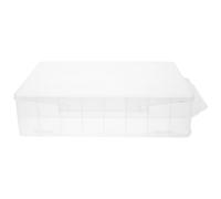 Boîte de Rangement Double Face 46 Flacons pour Vernis à Ongles | Plastique Transparent, Séparateurs Intégrés et Couvercle Protecteur, Visibilité Rapide, Transport Facile