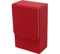 Boîte de rangement du tarot avec design Sun Moon grande carte en cuirPolyuréthanepour cartes standard universelles rouge