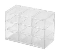 Boîte de rangement - DUOKON - Grille - Plastique ABS - Transparent - 6/9 compartiments