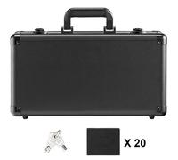 Boîte de Rangement - DUOKU - TB1096 - 4 Emplacements - Verrouillage à Clé - 96 Cartes