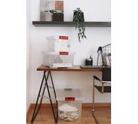 Boîte de rangement EDA CLiPSTOCK 15 litres PP transparent