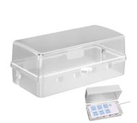 Boîte de rangement électrique Boxex résistante aux intempéries - Rangement électrique étanche à la neige | Boîte pour prise, prise, rallonge, utilisation extérieure, jardin, terrasse, balcon,