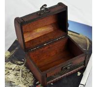 Boîte de rangement élégante en bois pour clés et mots de passe, organiseur de bureau rétro avec serrure fiable (violet B)