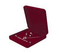 Boîte de rangement élégante en velours pour bijoux, colliers, boucles d'oreilles, bagues, pour offrir et pour un usage personnel, anniversaire de mariage