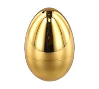 Boîte de rangement élégante pour cure-dents en forme d'œuf avec plastique galvanisé, pour une utilisation organisée et un placement décoratif à la maison (doré)