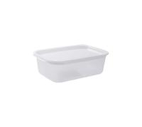 Boîte de rangement empilable avec couvercle, 1 pièce, taille disponible, stockage d'épicerie, résistance à la température, scellage des aliments, micro-ondes(A)