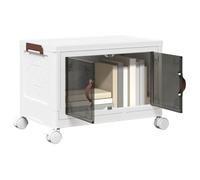 Boîte de rangement empilable avec roues 28 L 48x29 5x33 cm