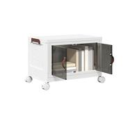 vidaXL Boîte de rangement avec roulettes Empilable 28 L 48,5x29,5x33 cm