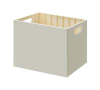 Boîte de Rangement empilable de Grande capacité avec Deux poignées latérales, bacs de Rangement en Plastique Robustes pouvant Supporter Une Charge de 50 kg pour Bureau, école, (sans Roue)