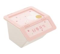 Boîte de Rangement Empilable en Plastique Couvercle, Grosse Capacité | Bords Lisses, Prise en Main Facile, pour Organiser les Petits Objets Bureau