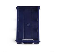 Boîte de rangement empilable en plastique pour pièces de composants, vis, tiroirs transparents translucides avec poignée de doigt, montage mural ou empilable de table (transparent)