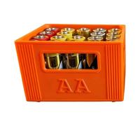 Boîte de rangement empilable imprimée 3D pour 20 piles 2 A, A ou ange | Organiseur de batterie de type caisse avec grande capacité pour un usage domestique et une solution d'économie d'espace
