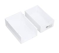 Boîte de Rangement Empilable, Matériau PP, Grande Capacité, Coffret à Tiroirs Robuste et Durable - Conception Empilable, Poignée Facile, Usage Polyvalent (Blanche)