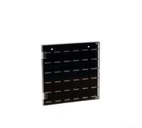 Boîte de rangement en acrylique anti-poussière pour médiators de guitare, présentoir transparent avec compartiments multicouches pour 36 ou 40 médiators (325 x 215 x 22)