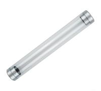 Boîte de rangement en acrylique avec corps transparent et mécanisme à double couvercle pour outils de tatouage à sourcils (D)