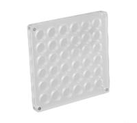 Boîte de rangement en acrylique avec fermeture magnétique, parfaitement conçue pour stocker vos trésors de plage préférés (ronde)