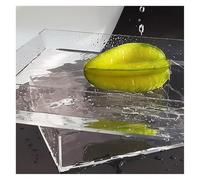 Boîte de rangement en acrylique avec tiroirs haute transparence, boîte d'accessoires avec réservoir d'eau de tir, plateau photo en eau peu profonde(50x10x20cm/19.7x3.9x7.9in)