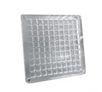 Boîte de rangement en acrylique pour coquillages avec mécanisme de verrouillage magnétique, pour garder les souvenirs de voyage en sécurité et organisés (carré - 100 carrés)