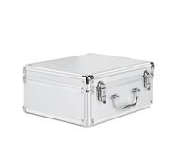 Boîte de rangement en aluminium Porte-documents latéraux rigides, porte-documents en aluminium avec poignée, organisateur de rangement for camion éponge intégré, coffre serrure sécurité(Password lock)