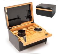 Boîte de rangement en bambou - Plateau à rouler pour un rangement facile et un accès pratique - Parfait pour la maison, le bureau ou la salle de bain