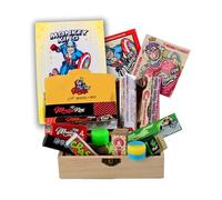 Boîte de Rangement en Bois 16×12×5 cm - Kit Accessoires Monkey King avec Papiers King Size, Filtres et Accessoires