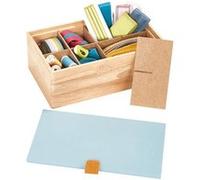 Prym Boîte de rangement en caoutchouc Natura Azzurro 25 x 15 x 9 cm