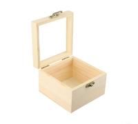 Boîte de rangement en bois de paulownia, joli bois pâle pour peinture, découpage, mosaïque, pyrogravure, souvenir, boîte à charnière Plusieurs tailles S, M, L, XL pour mariage, Noël, organisation