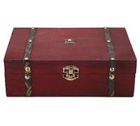 Boîte de Rangement en Bois Handmade, Boîte de Rangement Rétro avec Serrure Adaptée à La Collecte de Bijoux Commémorer La Décoration de La Maison de La Boîte