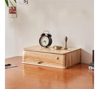 Boîte de rangement en bois massif - Armoire de classement verrouillable entièrement assemblée pour bureau à domicile A4/Lettre avec 1/2/3/4 tiroirs Solution élégante de tiroir de bureau