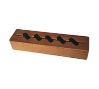 Boîte de rangement en bois naturel pour médiators de guitare - Support lumineux pour rangement et présentation de médiators - Facile à utiliser
