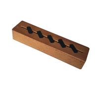 Boîte de rangement en bois naturel pour médiators de guitare - Support lumineux pour rangement et présentation de médiators - Facile à utiliser