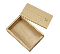 Boîte de rangement en bois pour cartes de jeu - Boîte de rangement pour cartes à jouer - Rangement vide de bonbons - Brosses à dents - Poils souples