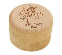 Boîte de rangement en bois pour dents de bébé - Adorable boîte à souvenirs sculptée pour les dents des perdues - Pour fête prénatale, cadeaux d'anniversaire, cadeaux de fée pour ou