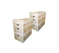 Boîte de rangement en bois Sveltus Beige 91,5x51x93,5 cm Unisex