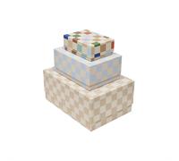 Boîte De Rangement En Carton Bleu TU