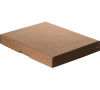 Falken - Ref. 22001792000F - PureBox Nature - 1 boîte de rangement avec couvercle - emballage cadeau - sans plastique - format A4 - hauteur 40 mm - poignée découpée - entourée d'un ruban