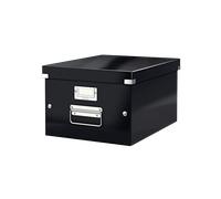 Boîte de rangement en carton Taille Moyenne A4+ - Noir