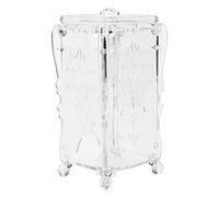 Boîte de Rangement en Coton cosmétique, récipient Distributeur en Acrylique | 8x7x1 4cm/3,1x2,8x5,6 pouces, ouverture inférieure pratique, compartiment rectangulaire pour une conservation soignée, étui