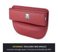 Boîte De Rangement En Cuir Cousu Pour Siège De Voiture,Fente Pour Crevasse,Accessoires Auto,Convient À La Grande Muraille,Tailles K 300,500,2022,2023,2024 - Type Red