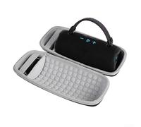 Boîte de rangement en EVA pour haut-parleur JBL Charge 6 avec absorption des chocs et bandoulière réglable, housse de protection portable (gris)