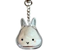 Boîte de rangement en fourrure de lapin, porte-clés pour cheveux, sac à dos, porte-clés décoratif pour animaux de compagnie