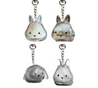 Boîte de rangement en fourrure de lapin, porte-clés pour cheveux, sac à dos, porte-clés décoratif pour animaux de compagnie