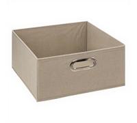 5five Boîte de rangement en lin uni - 31 x 15 cm