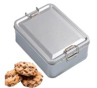 Boîte De Rangement En Métal - Boîte De Rangement En Fer Blanc Pour Bonbons | Boîte En Fer Blanc Avec Couvercle | Boîtes À Biscuits En Métal Pour Stockage De Biscuits | Boîte Métallique De Rangement Re