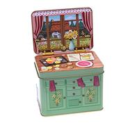Boîte de rangement en métal de qualité alimentaire, rétro, pour pâtisseries de Pâques - 14 x 10,5 x 10 cm